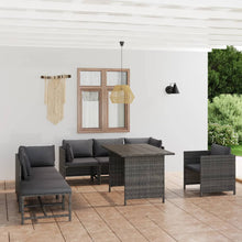 8-Delige Loungeset Met Kussens Poly Rattan 1