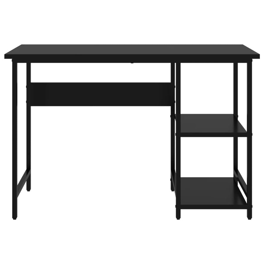 Computerbureau 105X55X72 Cm Mdf En Metaal Zwart