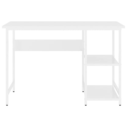 Computerbureau 105X55X72 Cm Mdf En Metaal Wit