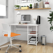 Computerbureau 105x55x72 cm MDF metaal wit