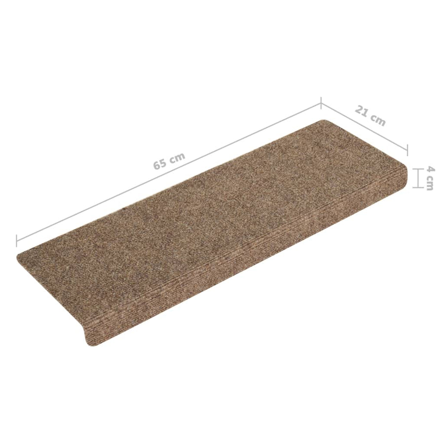 Trapmatten 65X21X4 Cm Naaldvilt Kleurig 15 Crème
