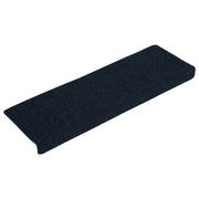 Trapmatten 15 stuks 65x21x4 cm marineblauw zelfklevend