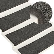 Trapmatten 15 st 65x21x4 cm donkergrijs