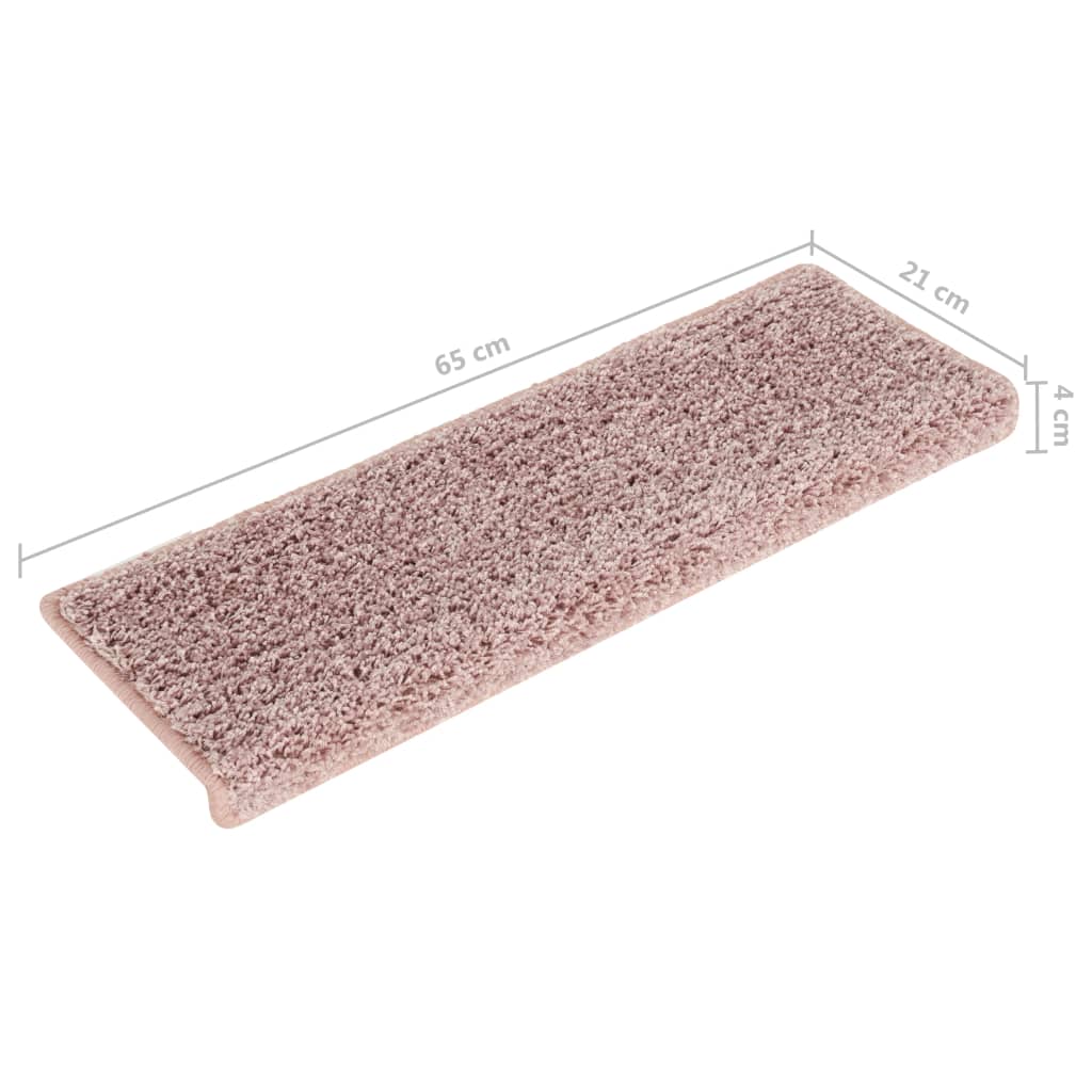 Trapmatten 65X21X4 Cm 15 Wit en roze
