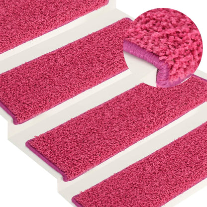 Trapmatten 15 St 65X21X4 Cm Roze 65 x 25 cm