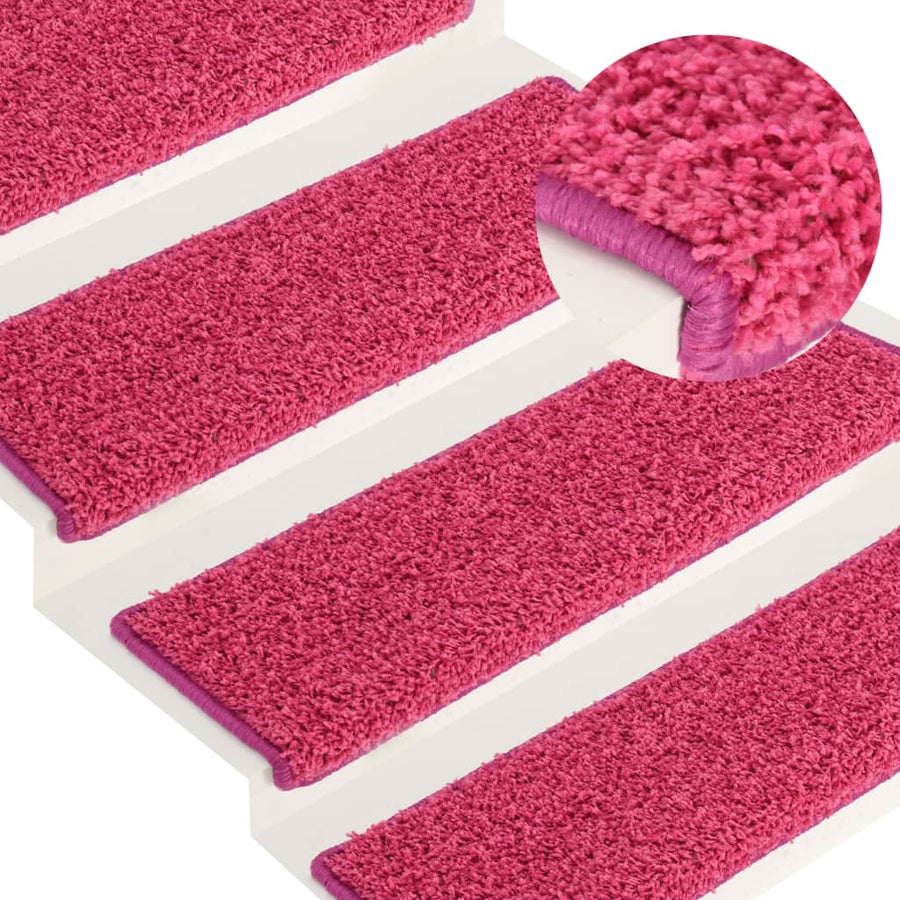 Trapmatten 15 St 65X21X4 Cm Roze 65 x 25 cm