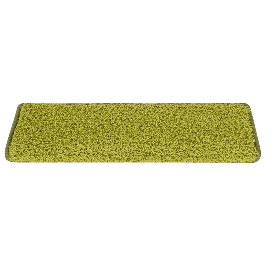 Trapmatten 15 st 65x21x4 cm Groen Rechthoekige Rand