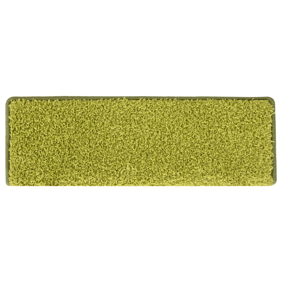 Trapmatten 15 st 65x21x4 cm Groen Rechthoekige Rand