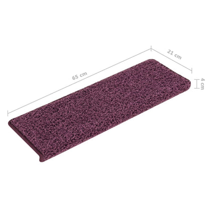 Trapmatten 15 St 65X21X4 Cm Donkerpaars dark purple