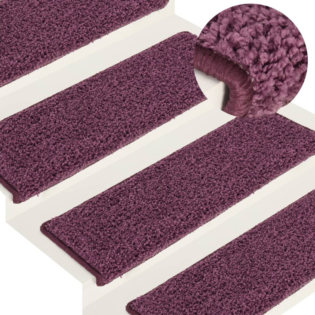 Trapmatten 15 St 65X21X4 Cm Donkerpaars dark purple