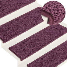 Trapmatten 15 St 65X21X4 Cm Donkerpaars dark purple