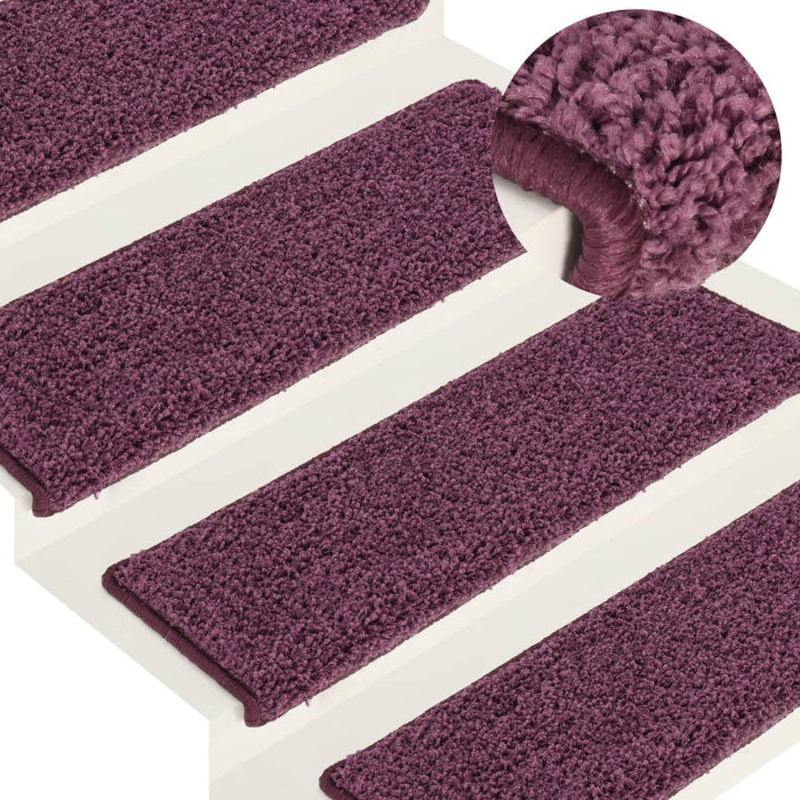 Trapmatten 15 St 65X21X4 Cm Donkerpaars dark purple