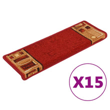 Trapmatten Zelfklevend 65X21X4 Cm Rood Rechthoekig