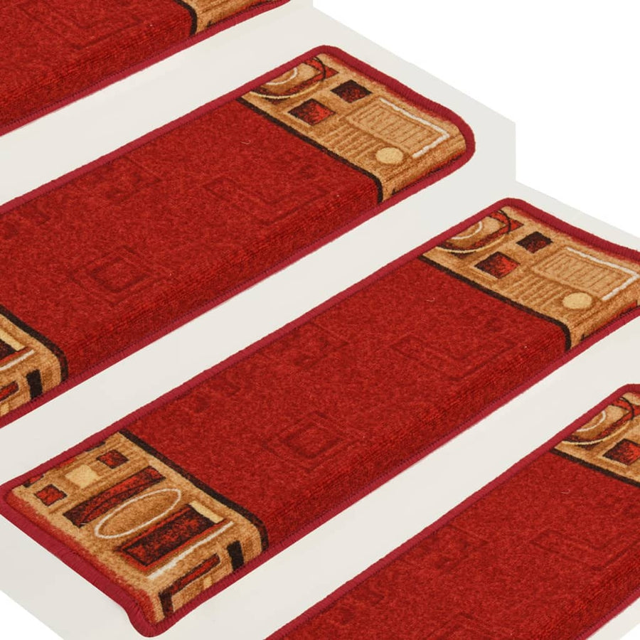 Trapmatten Zelfklevend 65X21X4 Cm Rood Rechthoekig