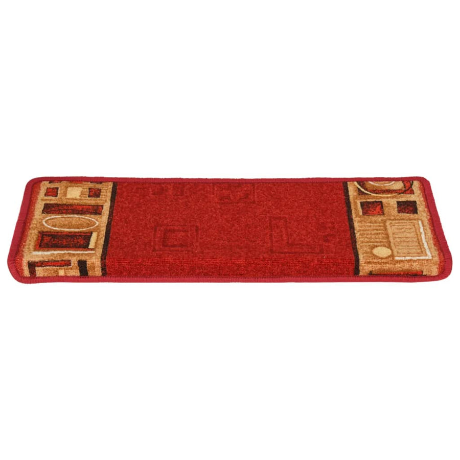 Trapmatten Zelfklevend 65X21X4 Cm Rood Rechthoekig