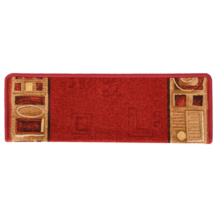 Trapmatten Zelfklevend 65X21X4 Cm Rood Rechthoekig