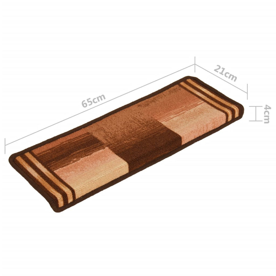 Trapmatten Zelfklevend 65X21X4 Cm Bruin Rechthoekig