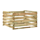 Garden compost bin latticed 120x120x70 cm impregnated pine wood