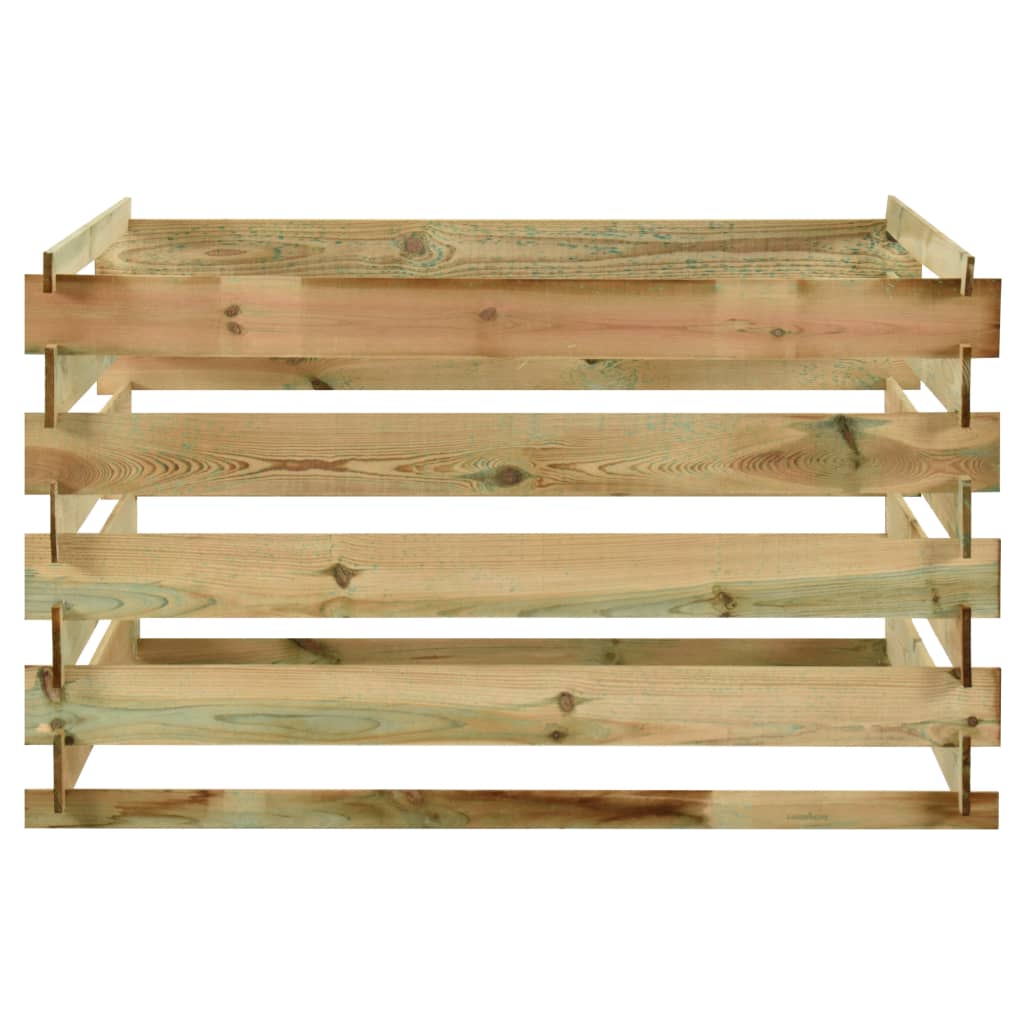 Tuincompostbak Gelat 120X120X70 Cm Geïmpregneerd Grenenhout