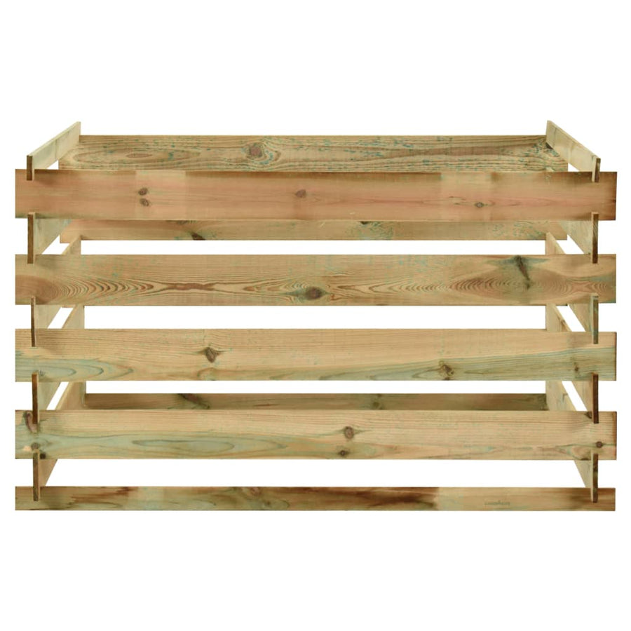 Tuincompostbak Gelat 120X120X70 Cm Geïmpregneerd Grenenhout