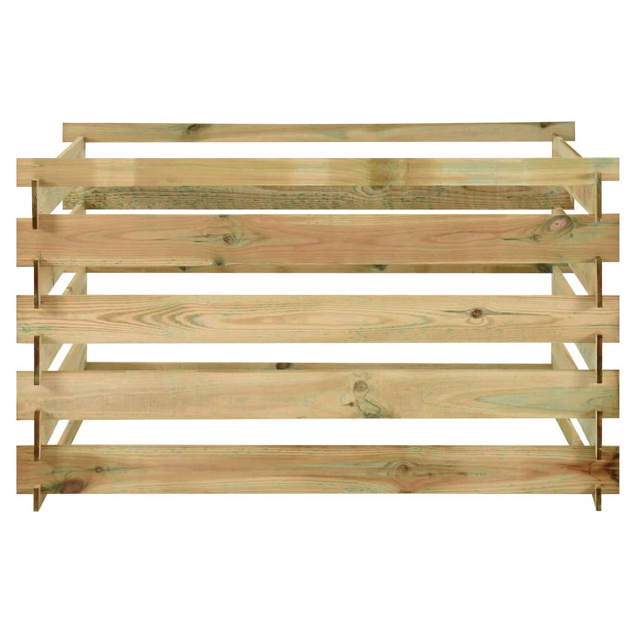 Tuincompostbak Gelat 120X120X70 Cm Geïmpregneerd Grenenhout