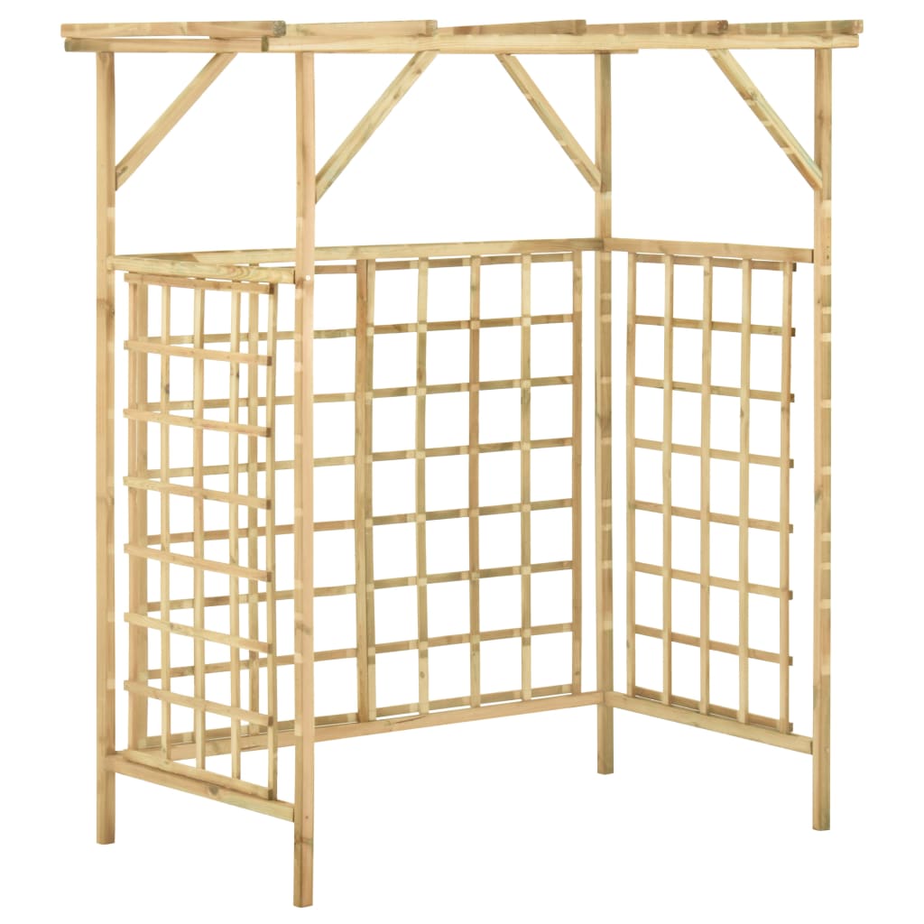 Pergola Voor 2 Containers Geïmpregneerd Grenenhout 140 x 80 x 168 cm