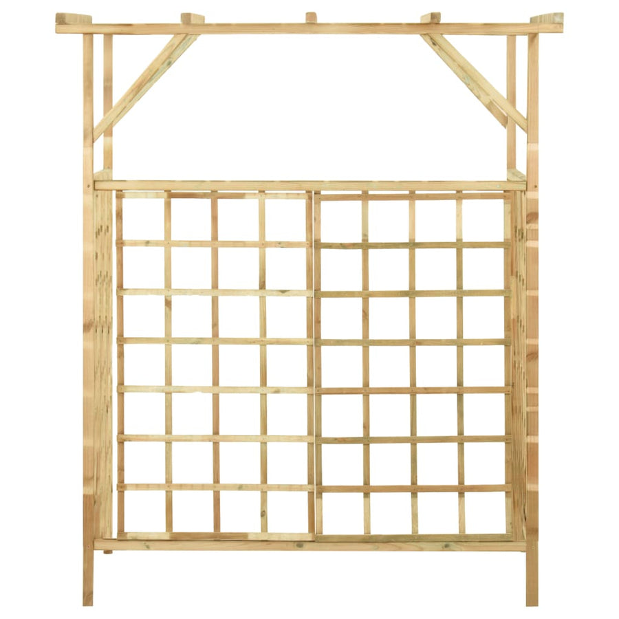 Pergola Voor 2 Containers Geïmpregneerd Grenenhout 140 x 80 x 168 cm