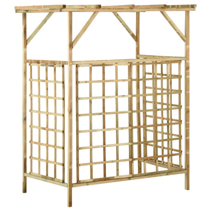 Pergola Voor 2 Containers Geïmpregneerd Grenenhout 140 x 80 x 168 cm