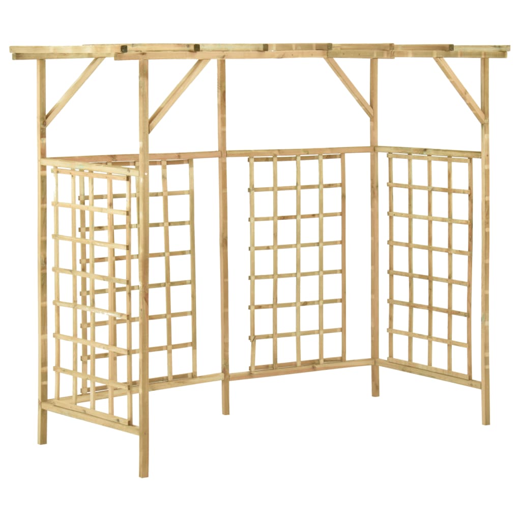 Pergola Voor 3 Containers Geïmpregneerd Grenenhout 200 x 80 x 168 cm