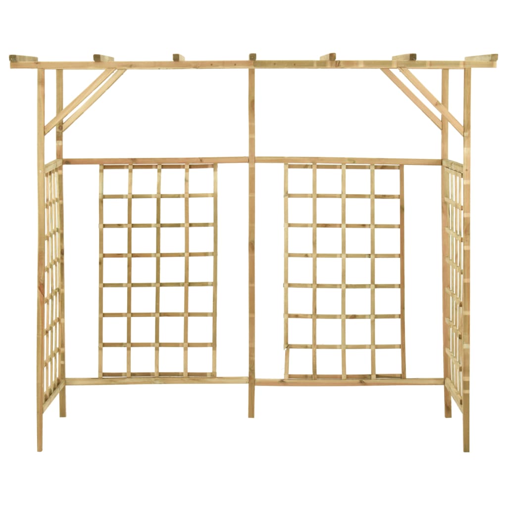 Pergola Voor 3 Containers Geïmpregneerd Grenenhout 200 x 80 x 168 cm