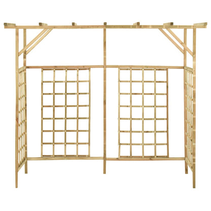 Pergola Voor 3 Containers Geïmpregneerd Grenenhout 200 x 80 x 168 cm