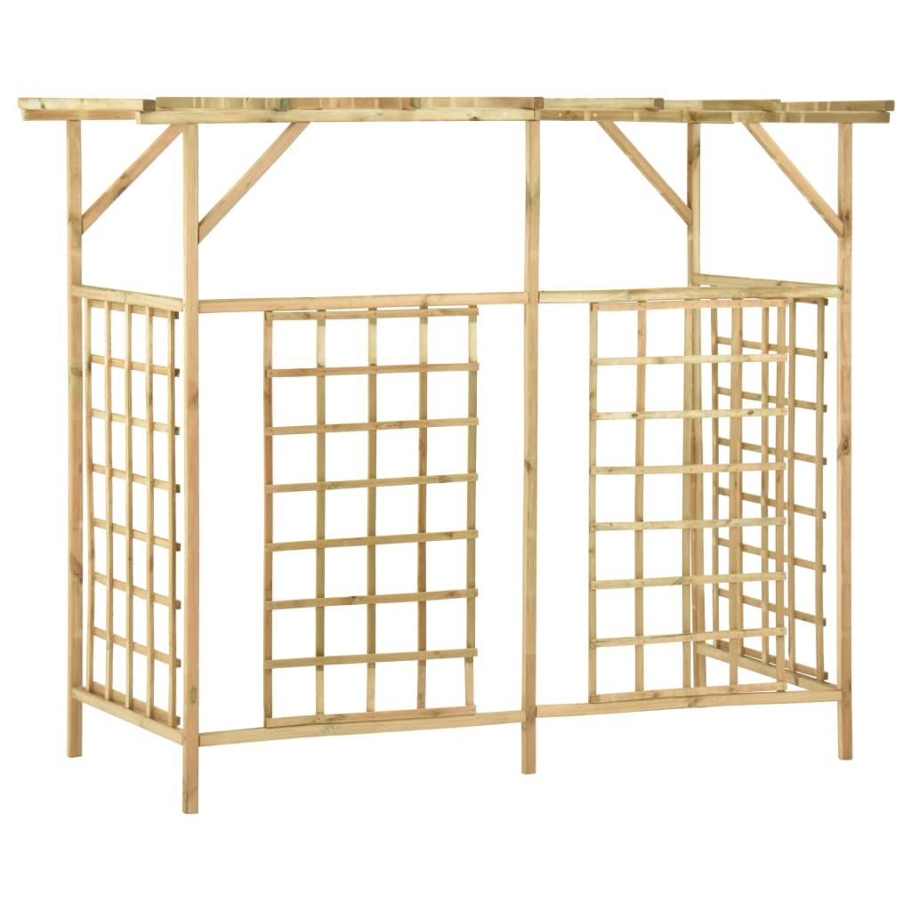 Pergola Voor 3 Containers Geïmpregneerd Grenenhout 200 x 80 x 168 cm