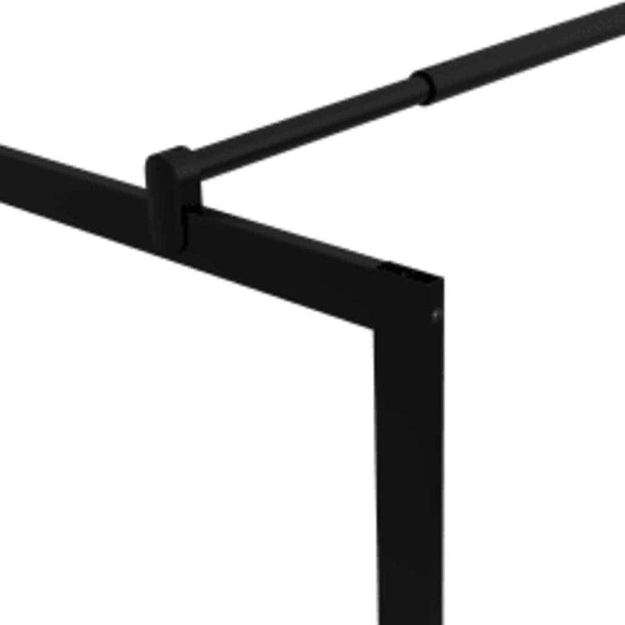 Inloopdouchewand 80X195 Cm Gehard Glas Zwart