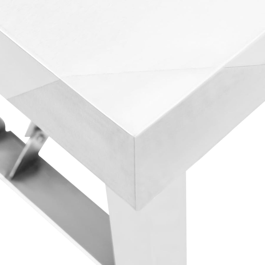 Keukenwerktafel Inklapbaar Roestvrij Staal 85 x 60 x 80 cm