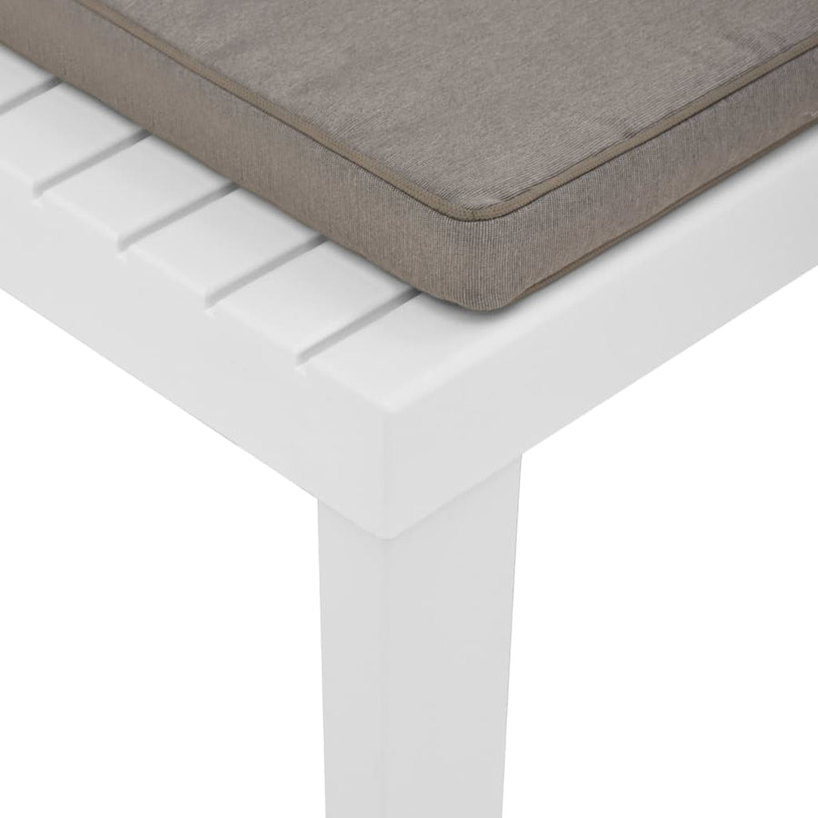 Loungestoelen Met Kussens Kunststof 1 2 Wit