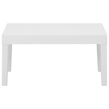 -Delige Loungeset Met Kussens Kunststof Wit