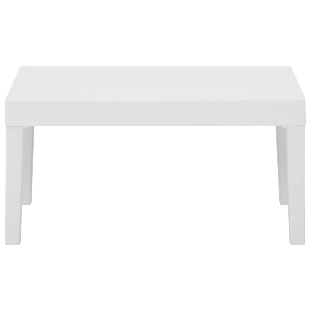 -Delige Loungeset Met Kussens Kunststof 4 Wit