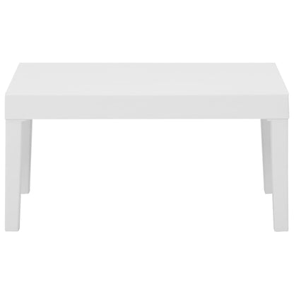 -Delige Loungeset Met Kussens Kunststof 4 Wit