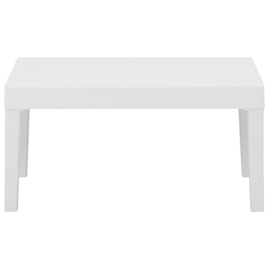 -Delige Loungeset Met Kussens Kunststof 4 Wit