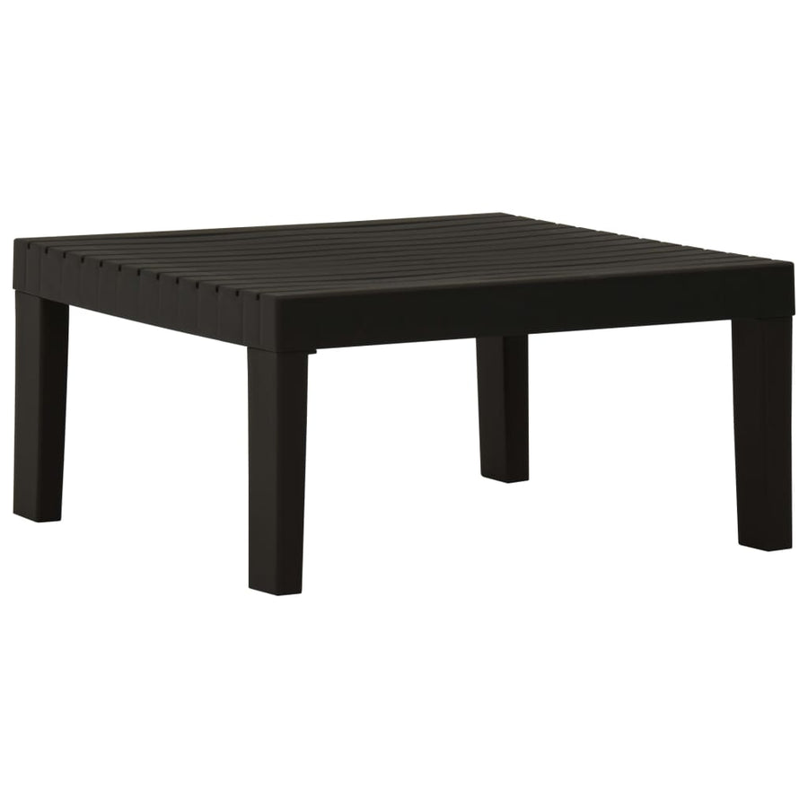-Delige Loungeset Met Kussens Kunststof 4 Grijs