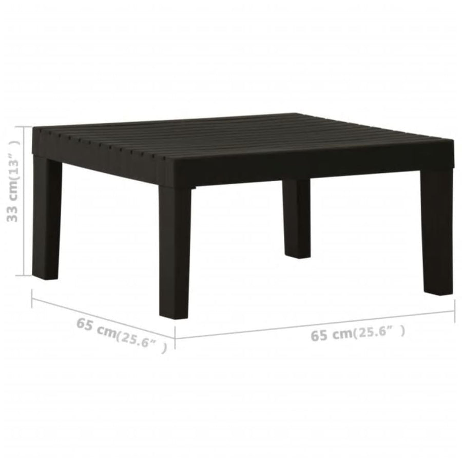 -Delige Loungeset Met Kussens Kunststof 6 Grijs