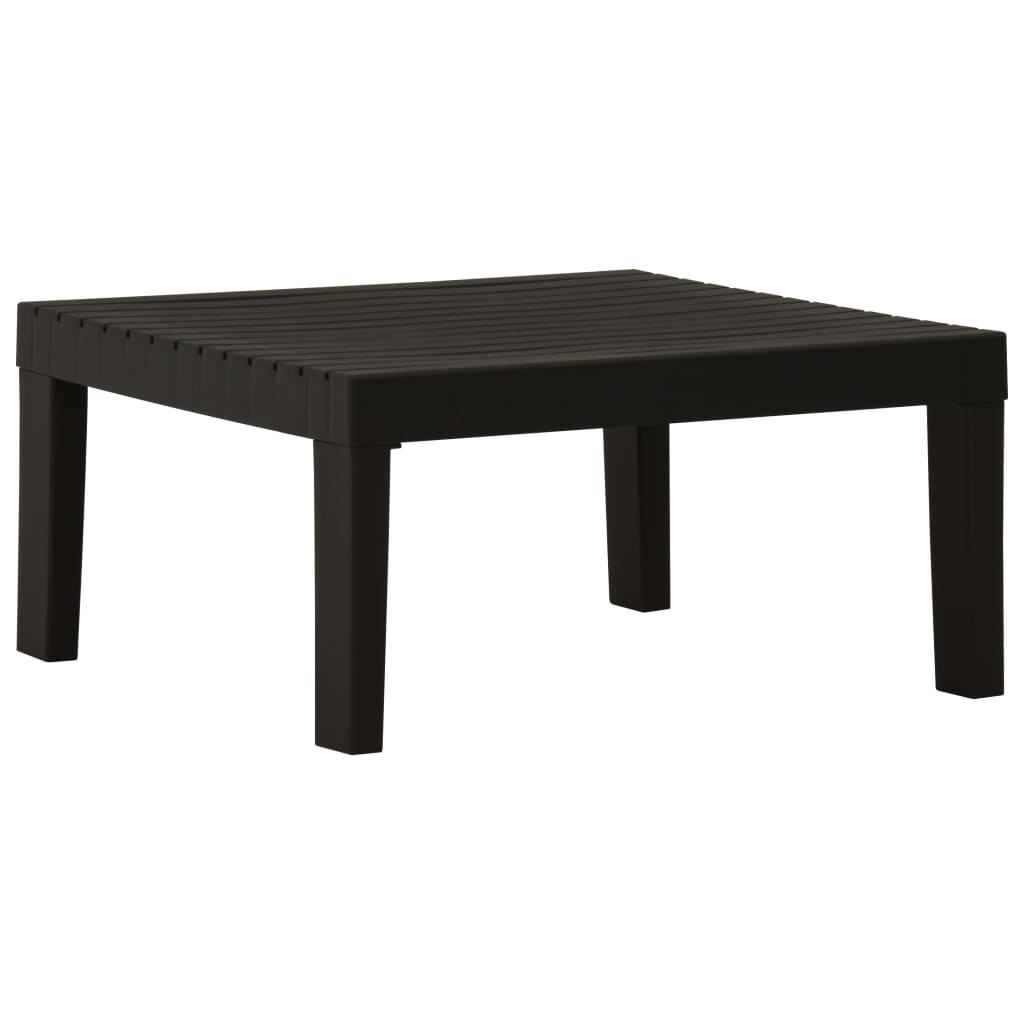 -Delige Loungeset Met Kussens Kunststof Grijs