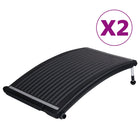 Swimming pool heating panel solar 2 pcs curved 110x65 cm