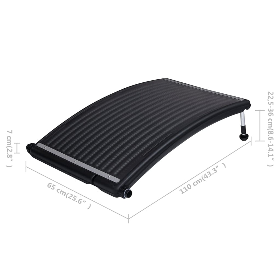 Zwembadverwarmingspaneel Solar Gebogen 2 110 x 65 cm