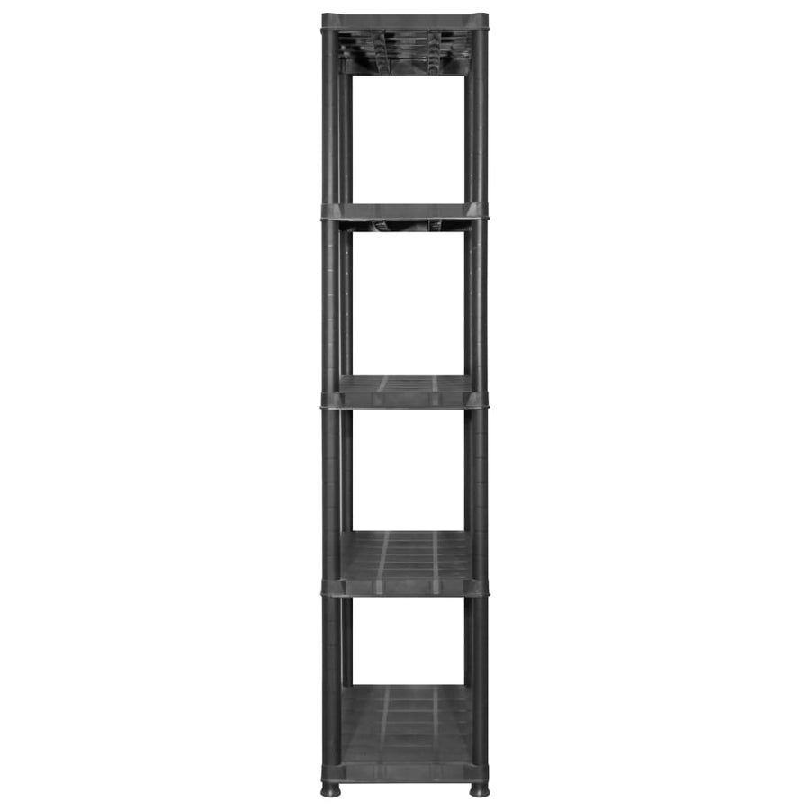 Opbergrek 5-Laags Kunststof Zwart 142 x 38 x 170 cm