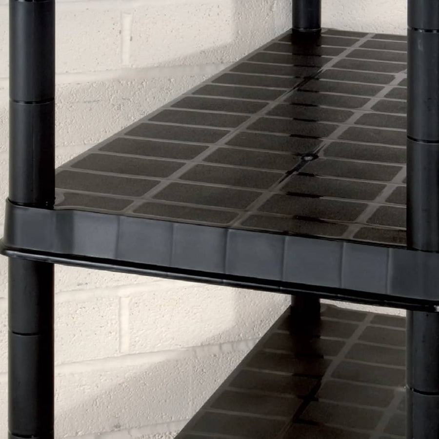 Opbergrek 5-Laags Kunststof Zwart 255 x 40 x 185 cm