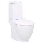 Toilet keramiek wit afvoer onder 39x66x84 cm