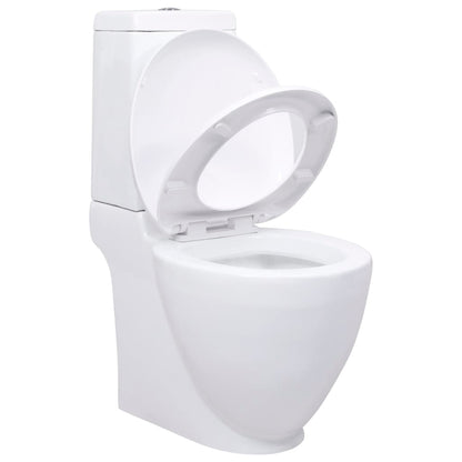 Toilet Rond Afvoer Onder Keramiek Wit