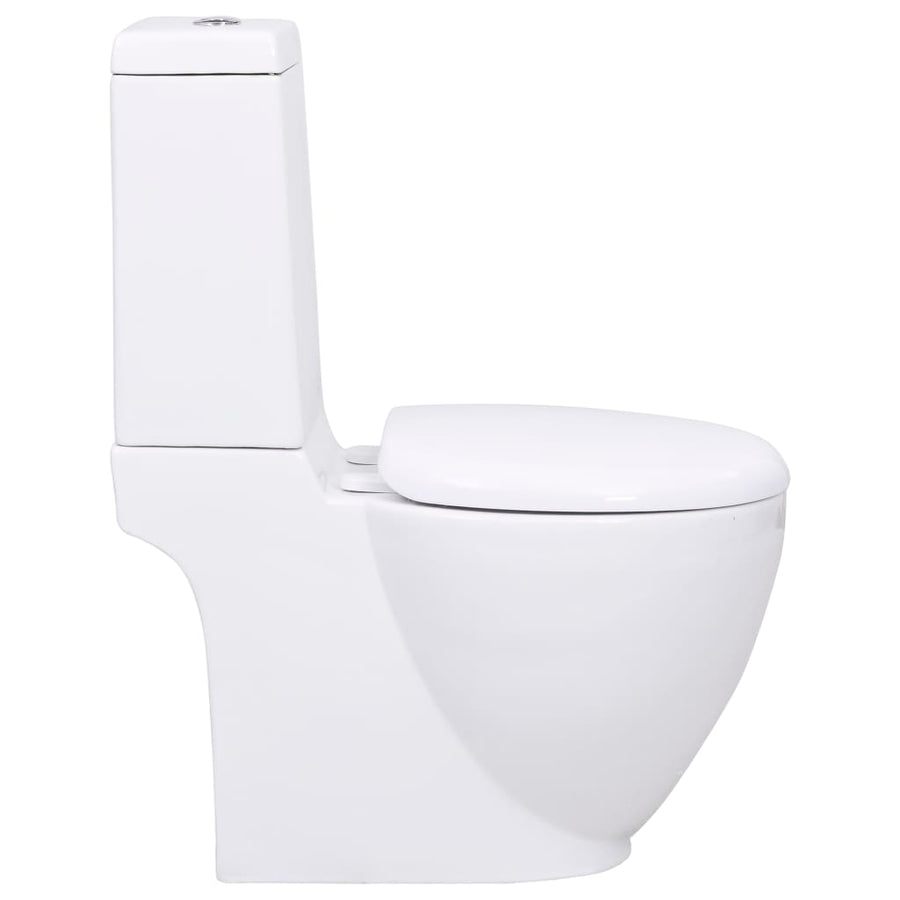 Toilet Rond Afvoer Onder Keramiek Wit