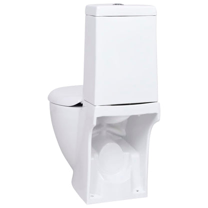 Toilet Rond Afvoer Onder Keramiek Wit